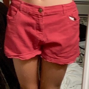 Red Shorts (don’t fit me correctly) Size 14, Brand Oshkosh